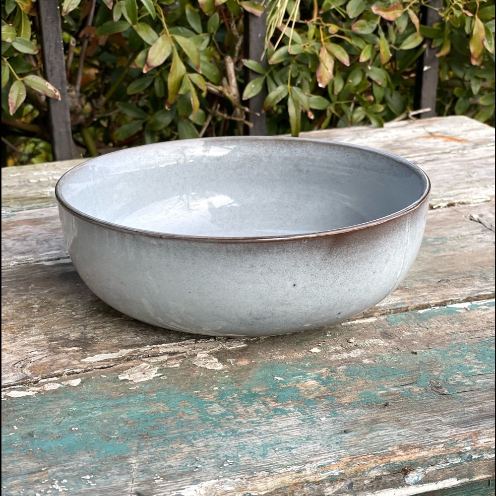 Salt & Pepper Blue grey ceramic artisan cereal soup bowl